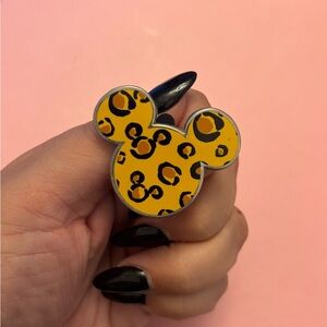 Disney Yellow and Black Mickey Mouse Brooch